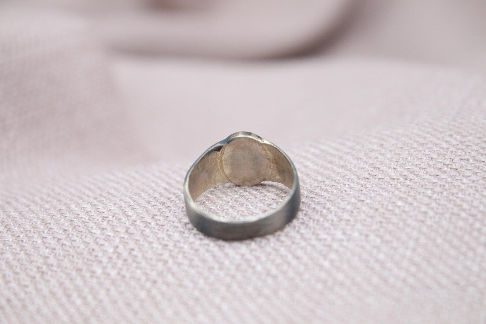 Athena Signet Ring Oxidized 925 Sterling Silver Handmade Greek Mythology Ring