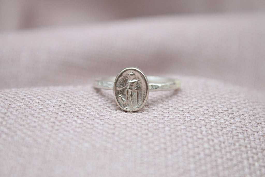 Athena Ancient Greek Coin Ring 925 Sterling Silver Handmade Statement Ring