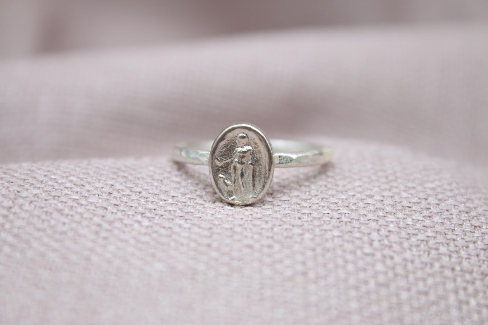 Athena Ancient Greek Coin Ring 925 Sterling Silver Handmade Statement Ring