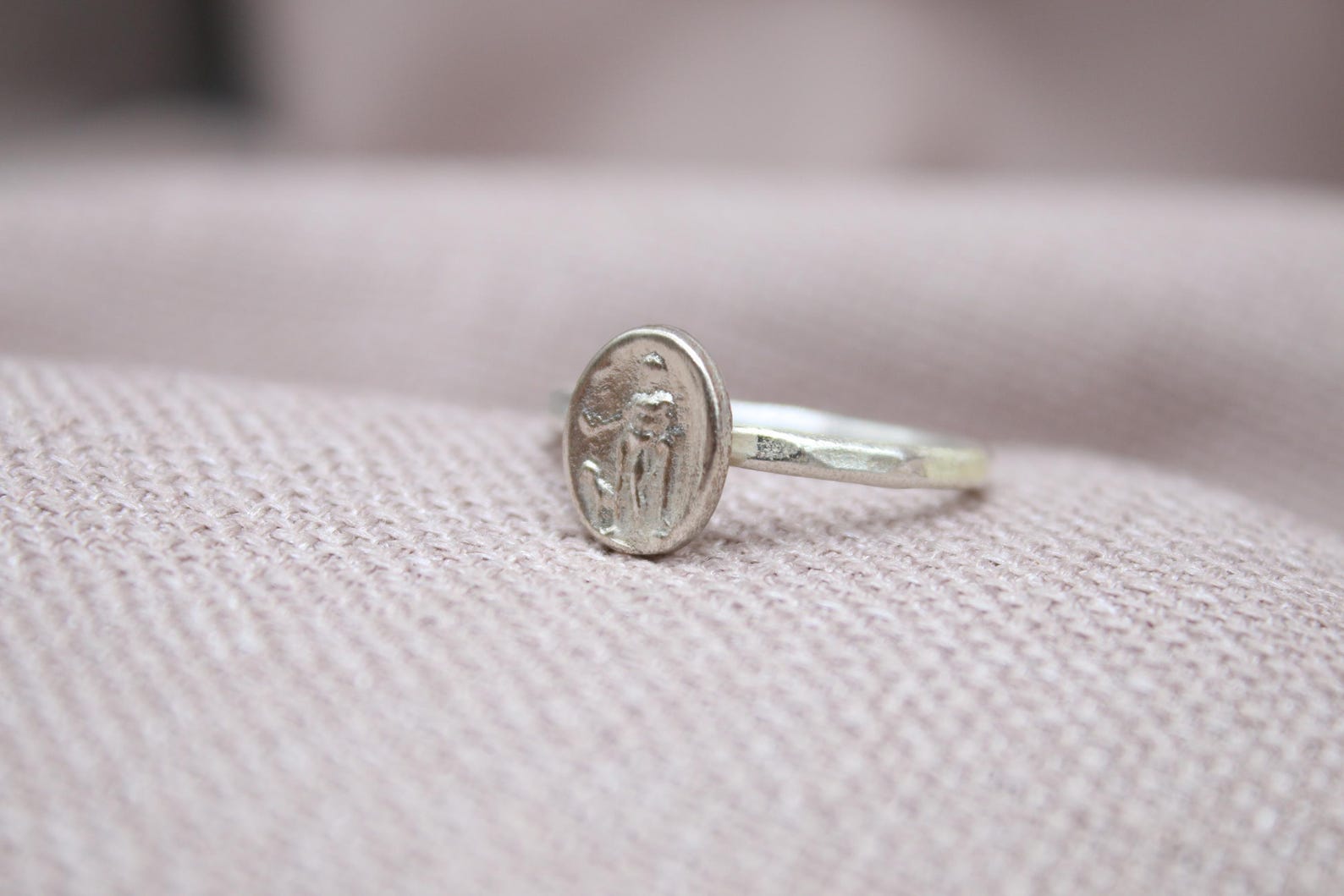 Athena Ancient Greek Coin Ring 925 Sterling Silver Handmade Statement Ring
