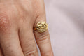 Horse Coin Open Ring 22k Gold Plated 925 Sterling Silver Handmade Statement Ring