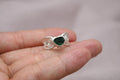 Handmade Emerald Silver Ring 925 Sterling Silver Artisan Green Gemstone Statement Ring