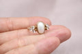 Handmade Pearl Statement Ring Sterling Silver Oval Pearl Cluster Gemstone Ring