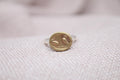 Handmade Bronze Coin Bird Ring Sterling Silver Nature Inspired Signet Ring